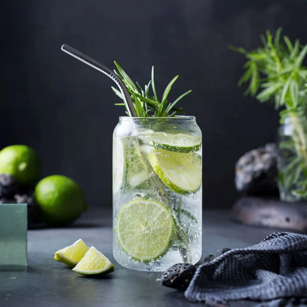 LIBBEY BEER CAN GLASSES 350ML - SET OF 6